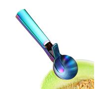 Gihioue Cuillère doseuse robuste avec gâchette en acier inoxydable - Cuillère à portionner - Pour servir dessert, buffet, fête, cuisine, maison, pâte, bonbons, popcorn, pastèque et