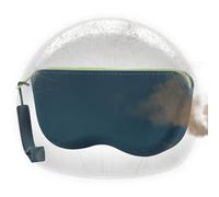 Gihioue Étui à lunettes souple - Étui en silicone pour lunettes - Organiseur portable anti-poussière avec cordon pour le sport, les voyages, la pêche, le ski, la piscine, vert foncé, Siehe