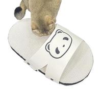 Gihioue Grattoir à chat | Pantoufles solides pour chatons | Jouet confortable pour animaux de compagnie avec motif panda pour petits, moyens et grands chatons