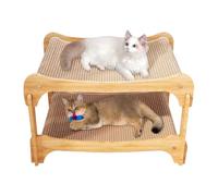 Gihioue Griffoir pour chats domestiques - Griffoir double face amovible - Lit interactif pour chat de petite, moyenne et grande taille pour jouer