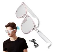 Gihioue Intelligentes Lunettes De Traduction, Les Lunettes De Traduction Prennent En Charge 144 Langues, Lunettes Intelligentes À Commande Vocale Pour Les Voyag, Convient Pour Voyager Et Étudier