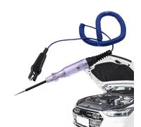 Gihioue Lampe de test 12 V, testeur de fusible automobile, tension lumineuse de test haute performance 6-24 V, outil électrique avec sonde de fil à ressort prolongée broche de sécurité pour voiture