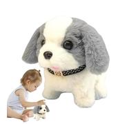 Gihioue Le chien en peluche aboieant, aboiement, plumes de queue | Jouet en peluche interactif réaliste pour enfants à partir de trois ans, comme compagnon de jeu de rôle pendant les vacances
