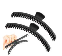 Gihioue Lot de 2 pinces à cheveux en forme de griffe pour femme - Pour maintenir tout ce qui est givré - Grandes barrettes - Épingles à cheveux bananes - Forte adhérence - Accessoires de coiffure pour