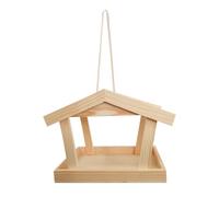 Gihioue Mangeoire d'extérieur en bois pour oiseaux sauvages - Distributeur
