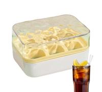 Gihioue Moules à glace à cocktail | Machine à glaçons | Boîte de congélation à 6 compartiments avec retrait facile pour la cuisine, la maison, l'eau potable