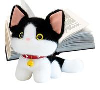 Gihioue Peluches Chat | Mignon Doux Bébé Chat Cartoon à Grelot - Jouet en Peluche,pour, Filles, Garçons, Adultes, Amoureux des Animaux, Noël, Anniversaire, Pâques, Décoration pour Canapé et