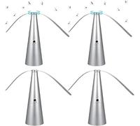 Gihioue Répulsifs Anti-Mouches, 4 Sets Fly Fans Pour Les Tables, Table Avec Lame Souple Pour Dissuader Les Mouches, Guêpes, Autres Moscas Et Insectes Pour Un Barbecue De Restaurant À L'