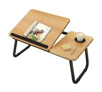 Gihioue Table pour ordinateur portable, table de lit, table de lit, table de lecture, de petit-déjeuner et de dessin, hauteur réglable, pliable, pour canapé, sol 22" x 33" x 1 5/8"