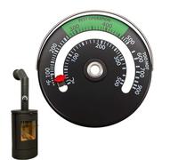 Gihioue Thermomètre de cheminée, thermomètre de tuyau de poêle mesure la température sur le dessus - Accessoire de cheminée pour éviter d'endommager les ventilateurs de poêle en raison de la