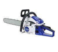 gihusrzx Tronçonneuse à gaz 58 cc de 50,8 cm, tronçonneuse à essence portable à 2 cycles pour couper les arbres en bois, la maison et le jardin, bleu