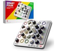 GiiKER Smart Four, Jeu de 4 en Ligne 3D alimenté par l'IA, Jeux de société de stratégie avec Arbitre intégré pour 1 à 2 Joueurs, Jeux de Voyage pour Les 6 à 12 Ans et Plus, Cadeau d'anniversaire
