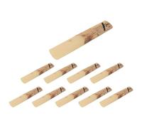 Giilayky 10Pcs Anches Clarinette Bb Anches 2.5 2-1/2 Force Pièces et Accessoires pour Instruments à Vent en Bambou