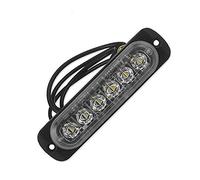 Giilayky 12V - 24 V 6 Lumière Led Urgence Flash Véhicule De Voiture Avertissement Stroboscopique Clignotant Bleu et Rouge