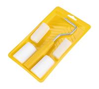 Giilayky 6 PièCes Mini Rouleau de Peinture en Mousse Kit de DéCoration de Peinture 2 Pouces Plateau de Rouleau de Peinture Ensemble pour Brosse de RéParation de Peinture Murale