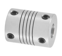 Giilayky Accouplement d'arbre de 6 mm a 8 mm Longueur de 25mm Coupleur de Moteur Pas a Pas de diametre de 18mm Connecteur en Alliage d'aluminium pour imprimante 3D Encodeur de DIY Machine CNC