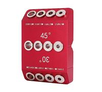 Giilayky Gabarit De Guidage De Trou De Forage D'Angle 30/45/90 ° pour Trou Coudé et Droit, ModèLe De PerçAge De Vis De DéCalage De Garde-Corps De Câble, 1 PièCes