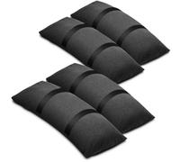 Giilayky Lot de 4 poids de base de parasol - Sacs de sable à remplir - Résistant aux intempéries - Pour meubles de terrasse - Pour support de parasol de jardin