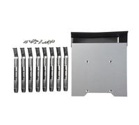 Giilayky Rack de Cage de Disque Dur de Grande Capacité à 4 Baies 5 Pouces 3 X Baies de Lecteur Optique à 3,5 Pouces SAS SATA Plateau de Disque Dur