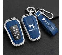 GIISH Voiture Coques de Clé pour DS DS7 DS5 DS6 DS9 New Energy DS3 4S 5LS,Coque Porte Clés Coque Protection Ensemble étui Porte-Clés Couverture Pochette Cle Couvercle Boitier Oiture,A
