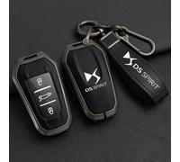GIISH Voiture Coques de Clé pour DS DS7 DS5 DS6 DS9 New Energy DS3 4S 5LS,Coque Porte Clés Coque Protection Ensemble étui Porte-Clés Couverture Pochette Cle Couvercle Boitier Oiture,F