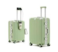 GIIYOEW Grande Valise 4 Roues Légère Hard Shell Medium Valise Cadre en Aluminium Roue Universelle À 360 ° Serrure par Mot De Passe De Sécurité Numérique,7,28in