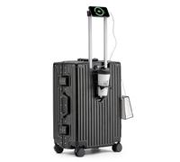 GIIYOEW Grande Valise 4 Roues Légère Hard Shell Medium Valise Cadre en Aluminium Roue Universelle À 360 ° Serrure par Mot De Passe De Sécurité Numérique,2,26in