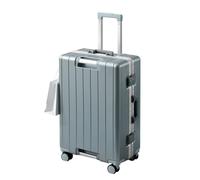 GIIYOEW Valise avec Cadre en Aluminium Valise Cabine sans Fermeture Éclair Valise Cabine 20 Pouces,Deep Blue,28in