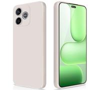 GiiYoon Coque pour Honor 600 Lite 5G Case en Silicone, Etui de Protection Antichoc Etui Housse Silicone Ultra-Mince avec Couche Intérieure en Fibre et Protection pour Caméra, Blanc