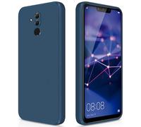 GiiYoon Coque pour Huawei Mate 20 Lite Case en Silicone, Etui de Protection Antichoc Etui Housse Silicone Ultra-Mince avec Couche Intérieure en Fibre et Protection pour Caméra, Bleu