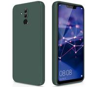 GiiYoon Coque pour Huawei Mate 20 Lite Case en Silicone, Etui de Protection Antichoc Etui Housse Silicone Ultra-Mince avec Couche Intérieure en Fibre et Protection pour Caméra, Vert