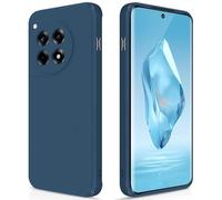 GiiYoon Coque pour OnePlus 12R / OnePlus Ace 3 Case en Silicone, Etui de Protection Antichoc Etui Housse Silicone Ultra-Mince avec Couche Intérieure en Fibre et Protection pour Caméra, Bleu