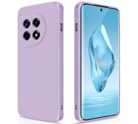 GiiYoon Coque pour OnePlus 12R / OnePlus Ace 3 Case en Silicone, Etui de Protection Antichoc Etui Housse Silicone Ultra-Mince avec Couche Intérieure en Fibre et Protection pour Caméra, Violet