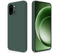 GiiYoon Coque pour OnePlus 15R 5G Case en Silicone, Etui de Protection Antichoc Etui Housse Silicone Ultra-Mince avec Couche Intérieure en Fibre et Protection pour Caméra, Vert