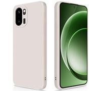 GiiYoon Coque pour OnePlus 15R 5G Case en Silicone, Etui de Protection Antichoc Etui Housse Silicone Ultra-Mince avec Couche Intérieure en Fibre et Protection pour Caméra, Blanc