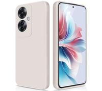 GiiYoon Coque pour Oppo Reno 11 F 5G/Oppo Reno 11F 5G Case en Silicone, Etui de Protection Antichoc Etui Housse Silicone Ultra-Mince avec Couche Intérieure en Fibre et Protection pour Caméra, Blanc