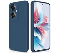 GiiYoon Coque pour Oppo Reno 11 F 5G / Oppo Reno 11F 5G Case en Silicone, Etui de Protection Antichoc Etui Housse Silicone Ultra-Mince avec Couche Intérieure en Fibre et Protection pour Caméra, Bleu