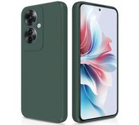 GiiYoon Coque pour Oppo Reno 11 F 5G / Oppo Reno 11F 5G Case en Silicone, Etui de Protection Antichoc Etui Housse Silicone Ultra-Mince avec Couche Intérieure en Fibre et Protection pour Caméra, Vert
