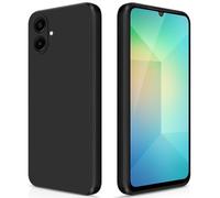 GiiYoon Coque pour Samsung Galaxy A06 Case en Silicone, Etui de Protection Antichoc Etui Housse Silicone Ultra-Mince avec Couche Intérieure en Fibre et Protection pour Caméra, Noir