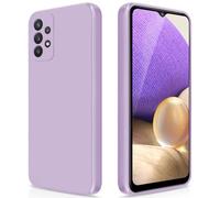 GiiYoon Coque pour Samsung Galaxy A32 5G / M32 5G Case en Silicone, Etui de Protection Antichoc Etui Housse Silicone Ultra-Mince avec Couche Intérieure en Fibre et Protection pour Caméra, Violet