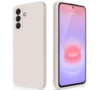 GiiYoon Coque pour Samsung Galaxy A37 5G Case en Silicone, Etui de Protection Antichoc Etui Housse Silicone Ultra-Mince avec Couche Intérieure en Fibre et Protection pour Caméra, Blanc