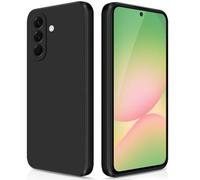 GiiYoon Coque pour Samsung Galaxy A56 5G Case en Silicone, Etui de Protection Antichoc Etui Housse Silicone Ultra-Mince avec Couche Intérieure en Fibre et Protection pour Caméra, Noir