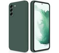 GiiYoon Coque pour Samsung Galaxy S22 5G Case en Silicone, Étui de Protection Antichoc Housse Case Ultra-Mince avec Couche Intérieure en Fibre et Protection pour Caméra, Vert