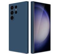 GiiYoon Coque pour Samsung Galaxy S23 Ultra 5G Case en Silicone, Etui de Protection Antichoc Etui Housse Silicone Ultra-Mince avec Couche Intérieure en Fibre et Protection pour Caméra, Bleu