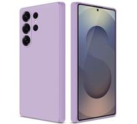 GiiYoon Coque pour Samsung Galaxy S25 Ultra 5G Case en Silicone, Etui de Protection Antichoc Etui Housse Silicone Ultra-Mince avec Couche Intérieure en Fibre et Protection pour Caméra, Violet