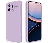 GiiYoon Coque pour Xiaomi Poco F7 Ultra 5G Case en Silicone, Etui de Protection Antichoc Etui Housse Silicone Ultra-Mince avec Couche Intérieure en Fibre et Protection pour Caméra, Violet