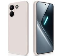 GiiYoon Coque pour Xiaomi Poco X8 Pro 5G Case en Silicone, Etui de Protection Antichoc Etui Housse Silicone Ultra-Mince avec Couche Intérieure en Fibre et Protection pour Caméra, Blanc