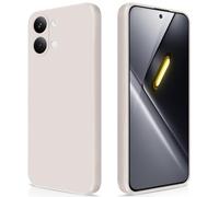 GiiYoon Coque pour Xiaomi Poco X8 Pro Max 5G Case en Silicone, Etui de Protection Antichoc Etui Housse Silicone Ultra-Mince avec Couche Intérieure en Fibre et Protection pour Caméra, Blanc