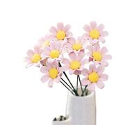 GIJMZY 5pcs Daisy Handmade Ceramic Rural Wildflowers Eternal Life Flower Decorations Unique Creative Gifts for Home(5Pcs Type 4)