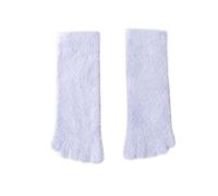 GIJMZY Chaussettes Moelleuses Chaussettes Épaisses En Molleton De Corail For Femmes Et Filles, 2 Pièces, Chaussettes À Cinq Doigts, Chaudes Et Moelleuses(7(Purple))